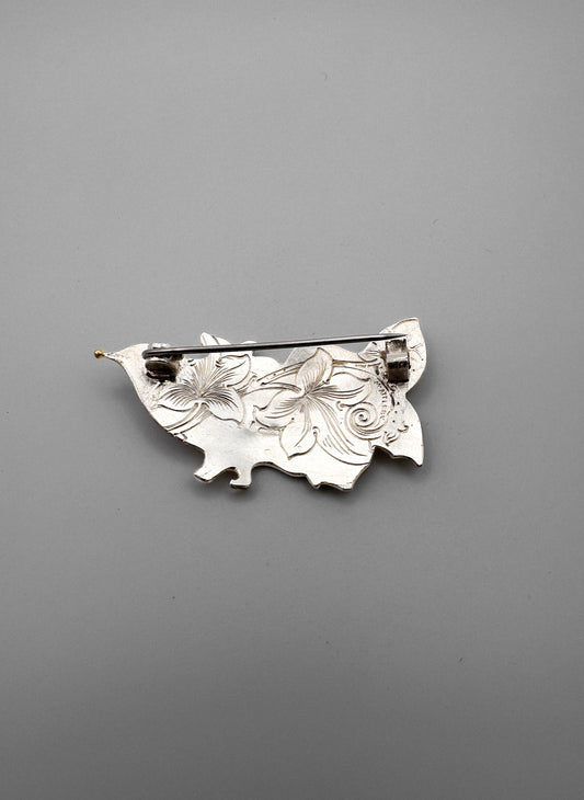 Wren and Ivy Brooch