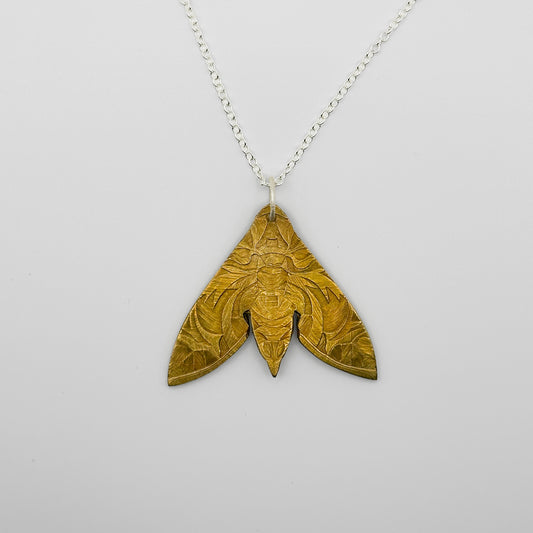 Bronze Hawk Moth Pendant