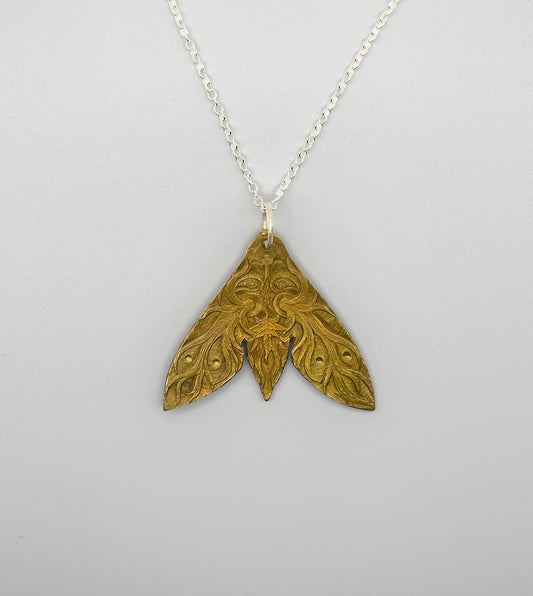 Bronze Hawk Moth Pendant