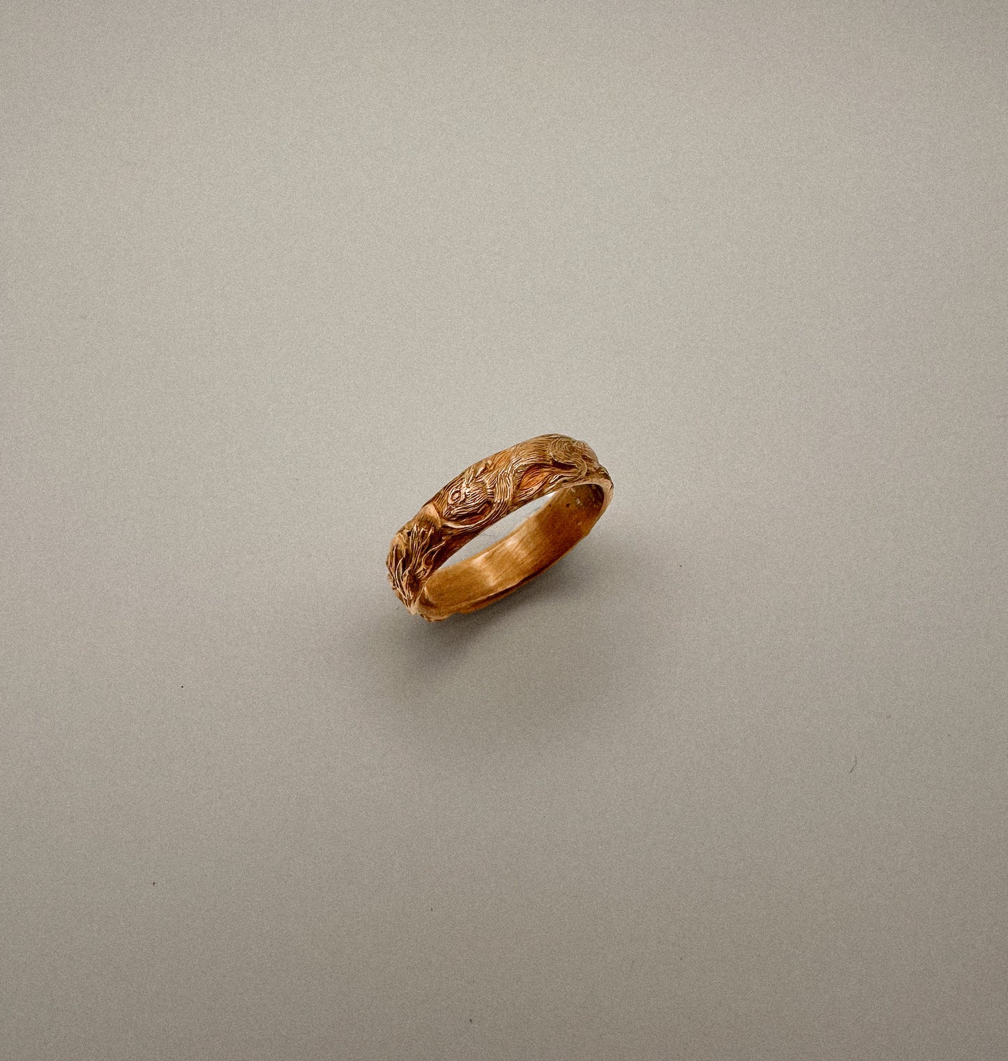 Bronze Red Squirrel Ring
